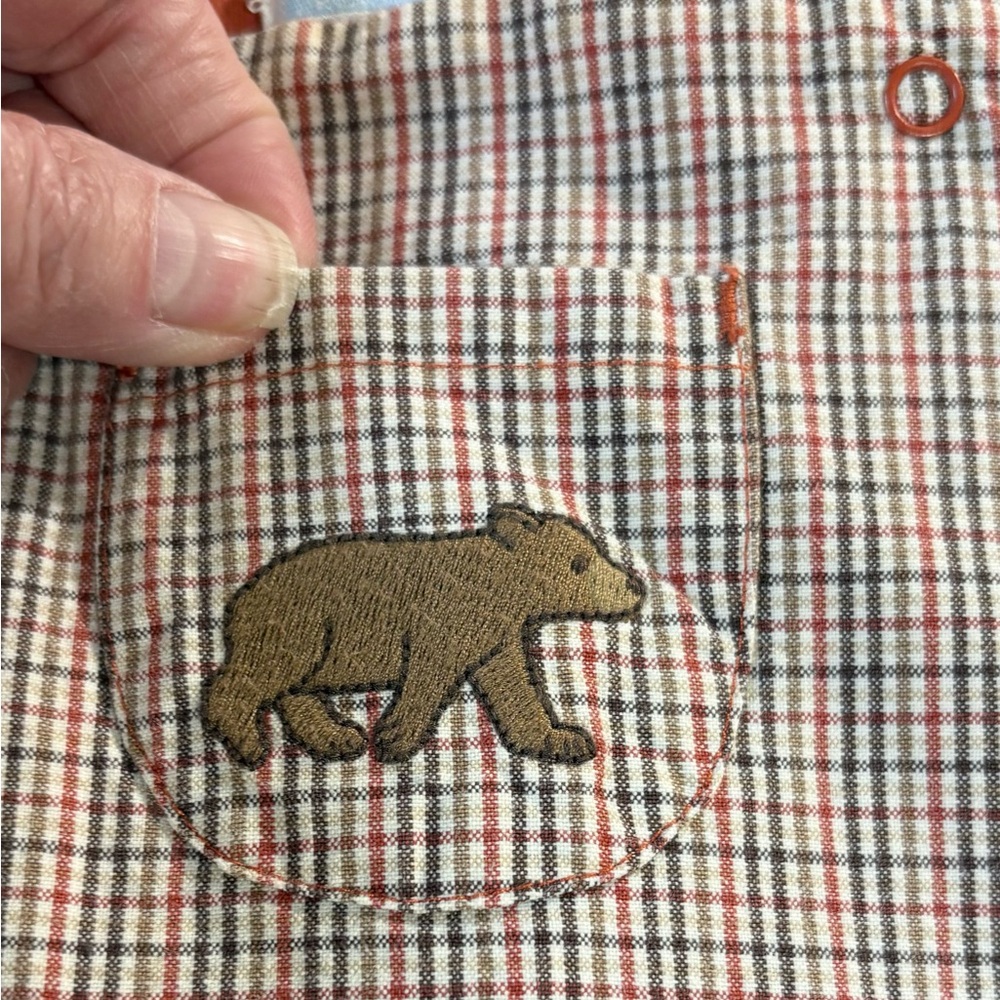 JANIE AND JACK Fall Layette Bear Motif 2-Piece Outfit Set Rust Tan 6–12 Months💛 - Picture 10 of 15
